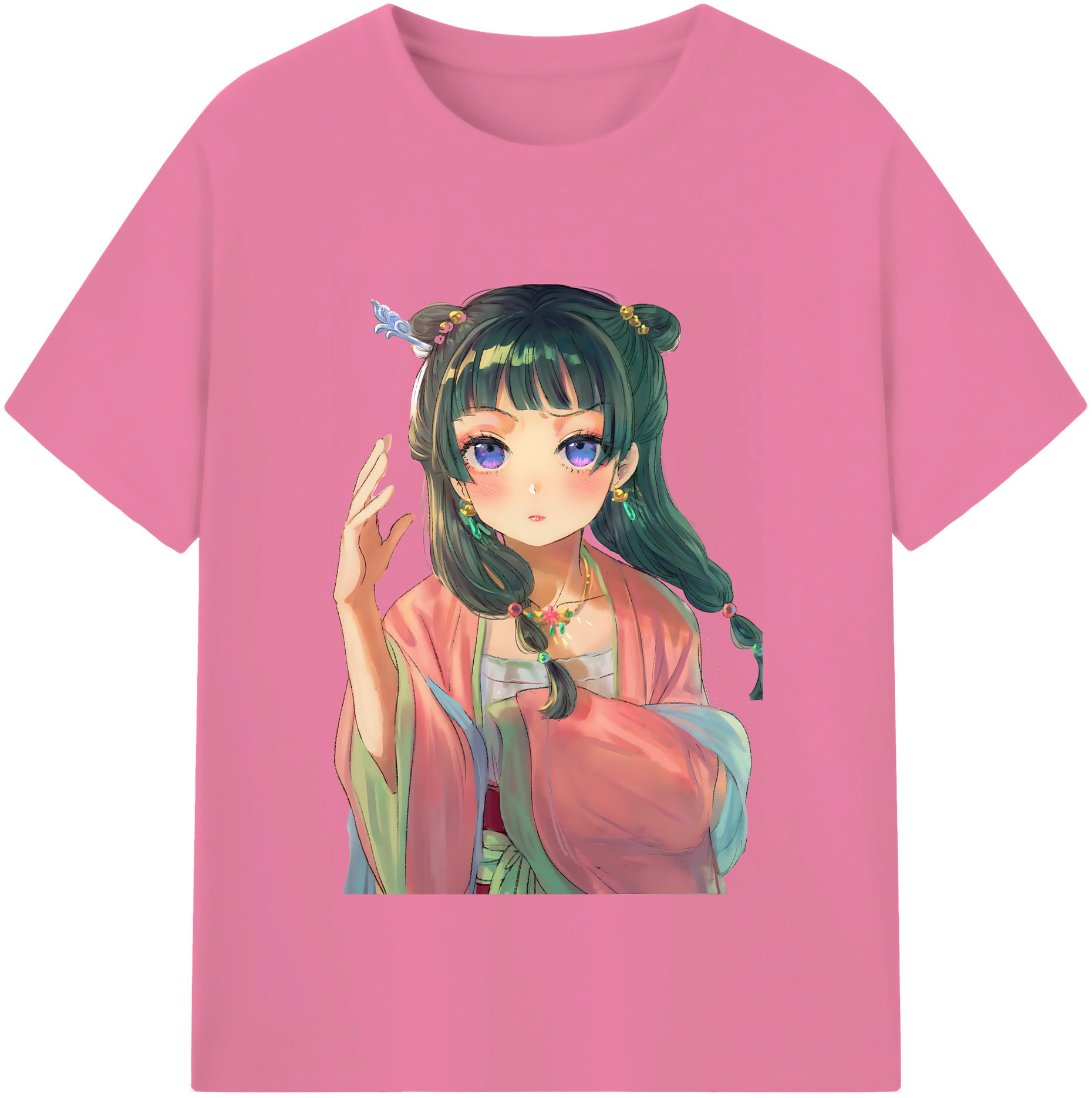 （画像用） 薬屋のひとりごと The Apothecary Diaries 綿100％半袖Tシャツ（フロントプリント）